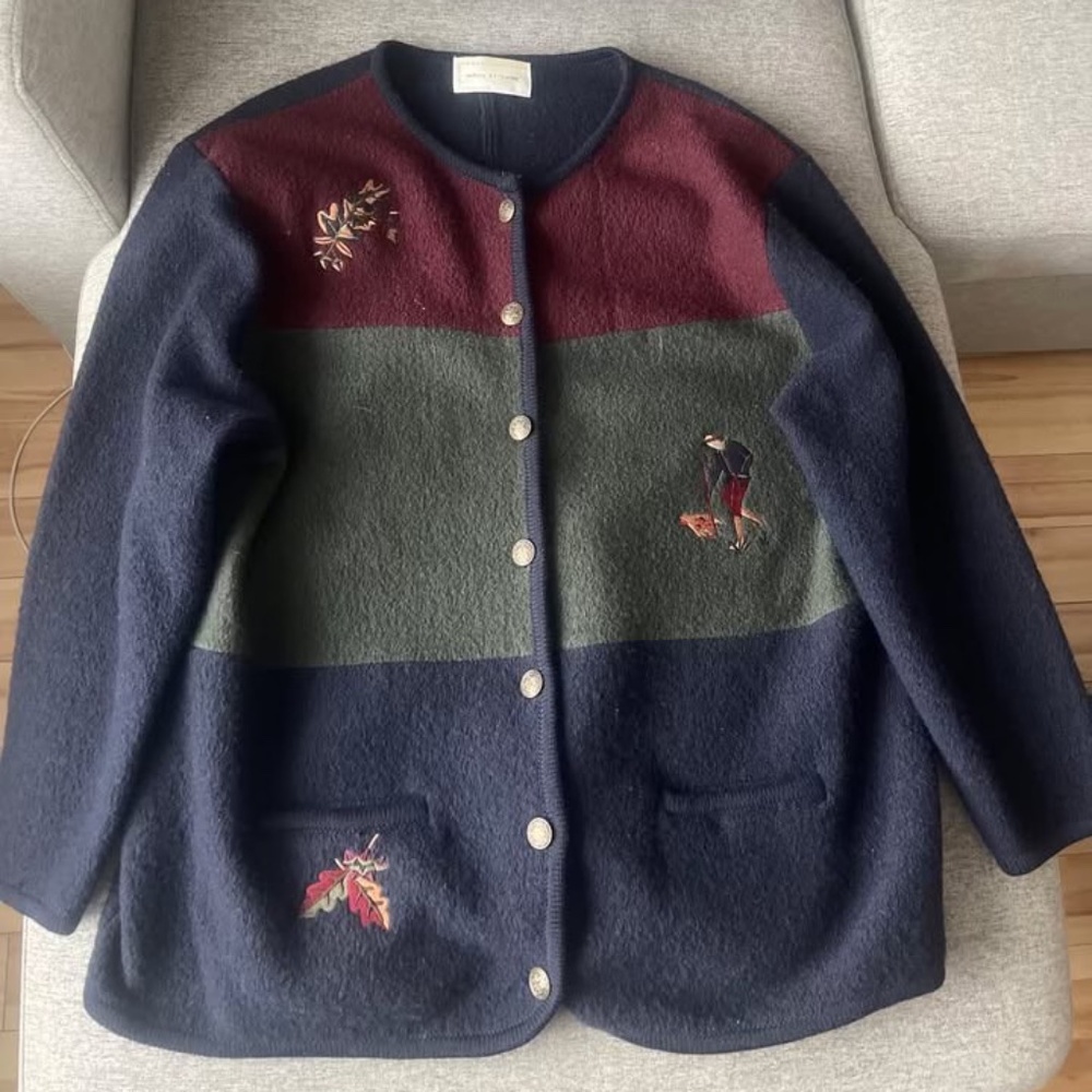vintage boiled wool jacket